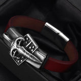 Stainless Steel Slider Beads Punk Sword 11*6mm Hole Slide Charms