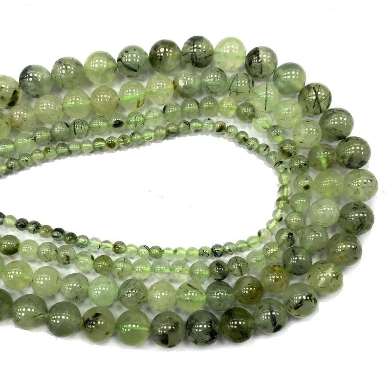 Green Prehnite Round Gem Stone Beads 4/6/8/10MM