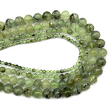 Green Prehnite Round Gem Stone Beads 4/6/8/10MM