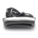 Stainless Steel Fox Slider Beads for Leather Bracelet DIY