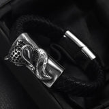 Stainless Steel Fox Slider Beads for Leather Bracelet DIY