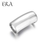Curved Tube Beads Stainless Steel Hole 8mm Slide Charms Bracelet DIY Supplies