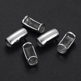 Curved Tube Beads Stainless Steel Hole 8mm Slide Charms Bracelet DIY Supplies