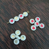 10pcs 8mm Shell Love Heart Beads Jewelry Making Loose Spacer Bead DIY Bracelet