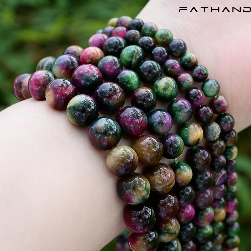 Tiger Eye & Agates Stone Beads for Jewelry Making 6-10mm