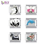 10pcs Stainless Steel Italian Charm Bracelet Charms
