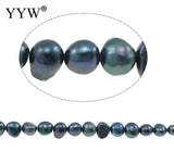 6-7mm Natural Freshwater Pearl Beads Dark Green Baroque Pearl Loose Beads