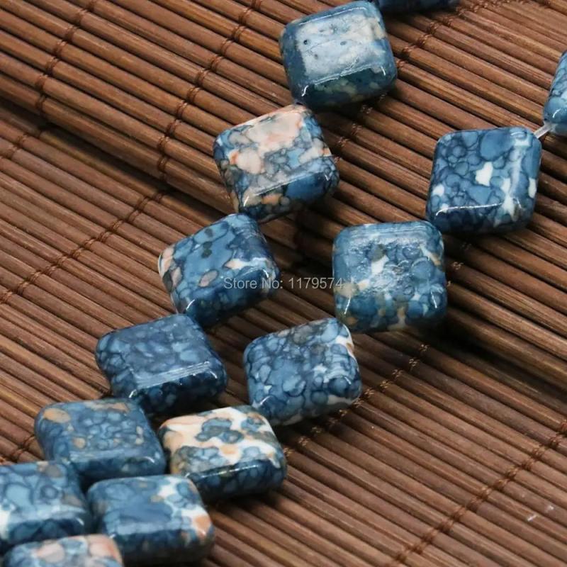 14mm Hot Riverstones Rainbow Stone Loose Beads