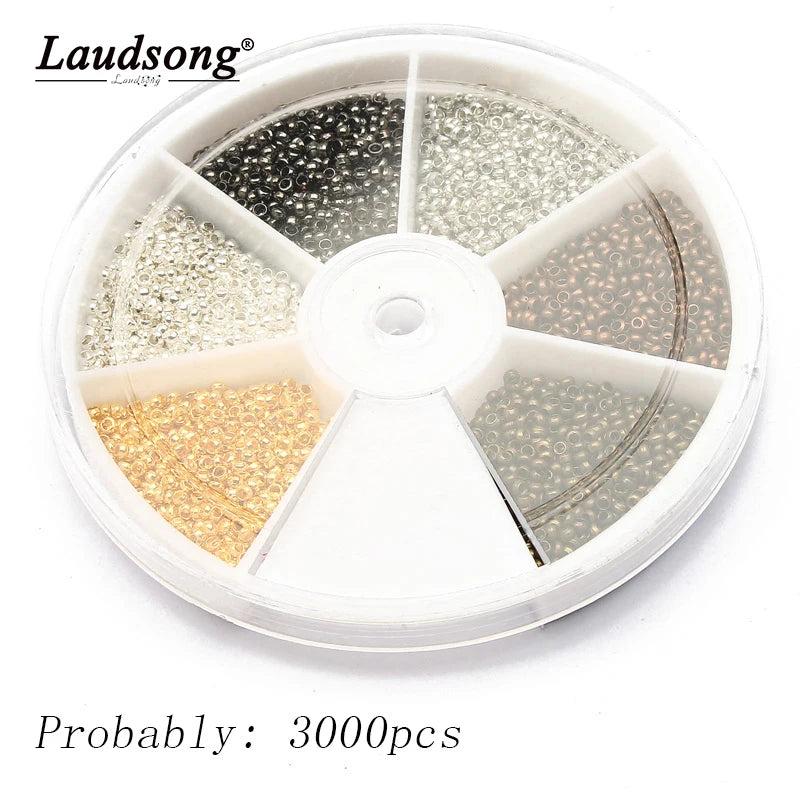 3000pcs Round Beads Set Jewelry Making DIY Bracelets