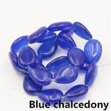 13X18mm Water Drop Moonstone Chalcedony Lapis Lazuli Beads 15inch