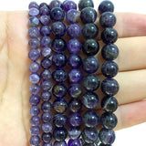 Natural Amethyst Purple Round Spacer Beads 6/8/10MM