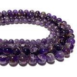 Natural Amethyst Purple Round Spacer Beads 6/8/10MM