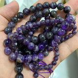 Natural Amethyst Purple Round Spacer Beads 6/8/10MM