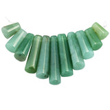 11pcs Green Aventurine Stone Bead Set for Jewelry Making