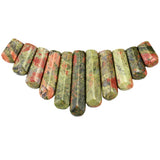 11pcs Green Aventurine Stone Bead Set for Jewelry Making