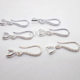 925 Silver Hook Earrings Components DIY Jewelry Making Supplies