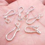 925 Silver Hook Earrings Components DIY Jewelry Making Supplies