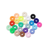 500pcs 6mm Flat Round Clay Beads for DIY Bracelets