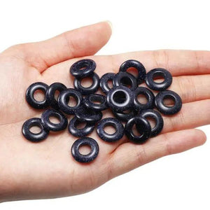 10Pc Stone Large Hole Rondelle European Beads 14x4mm