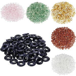 10Pc Stone Large Hole Rondelle European Beads 14x4mm