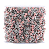 2M Stainless Steel Enamel Link Cable Flat Chains DIY Necklace Bracelet Findings