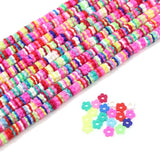 Polymer Clay Beads 16 Inch Flat Round Spacer Beads DIY Bracelet