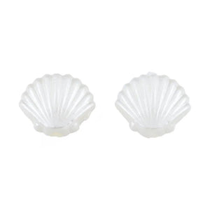 100pcs Scallop Shell Beads Plastic Pearl Beads 10mm for jewelry making
