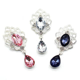 Alloy Rhinestone Brooch Jewelry DIY Wedding Card Decoration