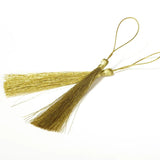 50pcs 120mm Silver Tassels Cotton Silk Earrings Charm Pendant Earring Satin