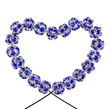 20pcs Mixed Rhinestone Ball Shape Beads Silver Plated Crystal Spacer DIY Jewelry