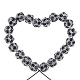 20pcs Mixed Rhinestone Ball Shape Beads Silver Plated Crystal Spacer DIY Jewelry