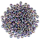 10pcs Rainbow Faceted Big Hole Beads for Bracelet Making