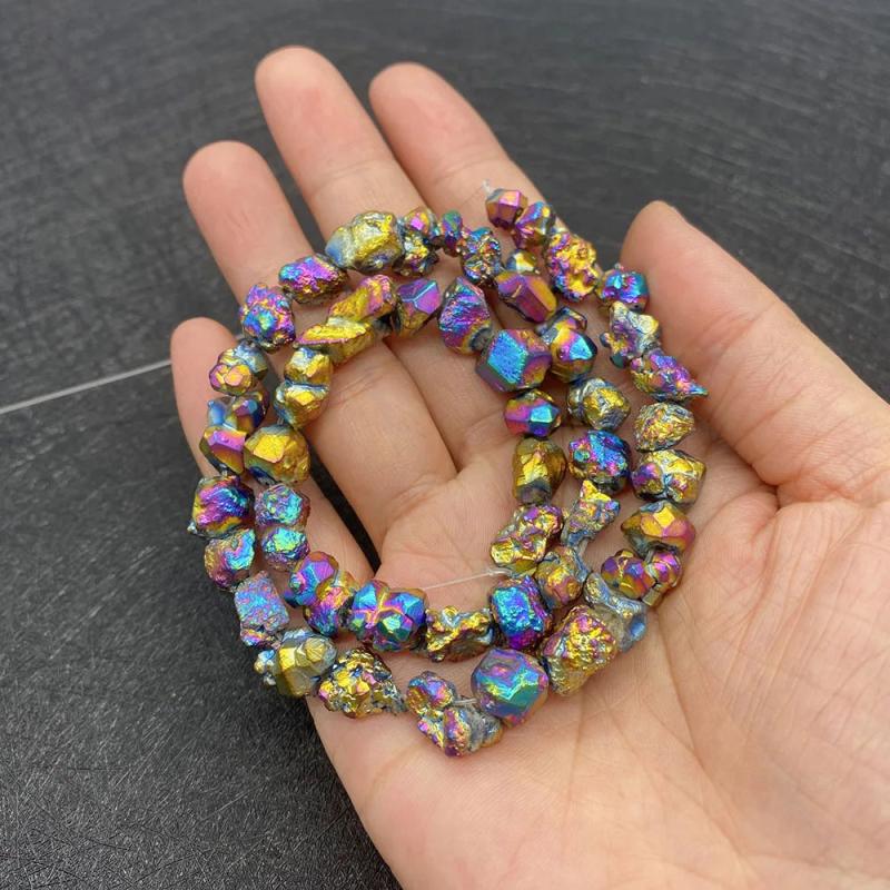 Irregular African Turquoise Stone Gravel Beads for Jewelry Making
