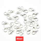 50pcs 10/12/14/16/18mm Lobster Clasps Hooks 9 Colors