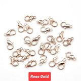 50pcs 10/12/14/16/18mm Lobster Clasps Hooks 9 Colors