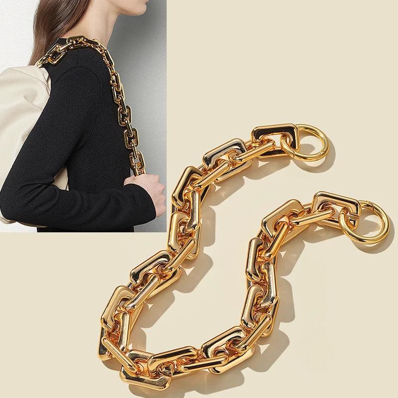Ladies One Shoulder Handbag Bag Chain Accessories Golden Chain Replacement