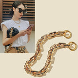Ladies One Shoulder Handbag Bag Chain Accessories Golden Chain Replacement