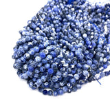 Sodalite Sapphire Faceted Round Beads for Jewelry Making