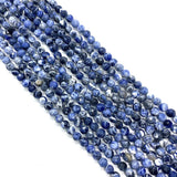 Sodalite Sapphire Faceted Round Beads for Jewelry Making