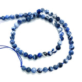Sodalite Sapphire Faceted Round Beads for Jewelry Making
