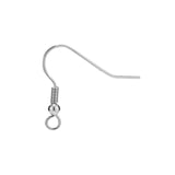 120pcs Stainless Steel Surgical Earring Hooks Anti-allergenic