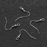 120pcs Stainless Steel Surgical Earring Hooks Anti-allergenic