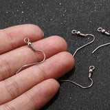 120pcs Stainless Steel Surgical Earring Hooks Anti-allergenic