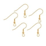 120pcs Stainless Steel Surgical Earring Hooks Anti-allergenic