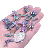 Colorful Metal Animals Charms Beads for Jewelry Making DIY Bracelet