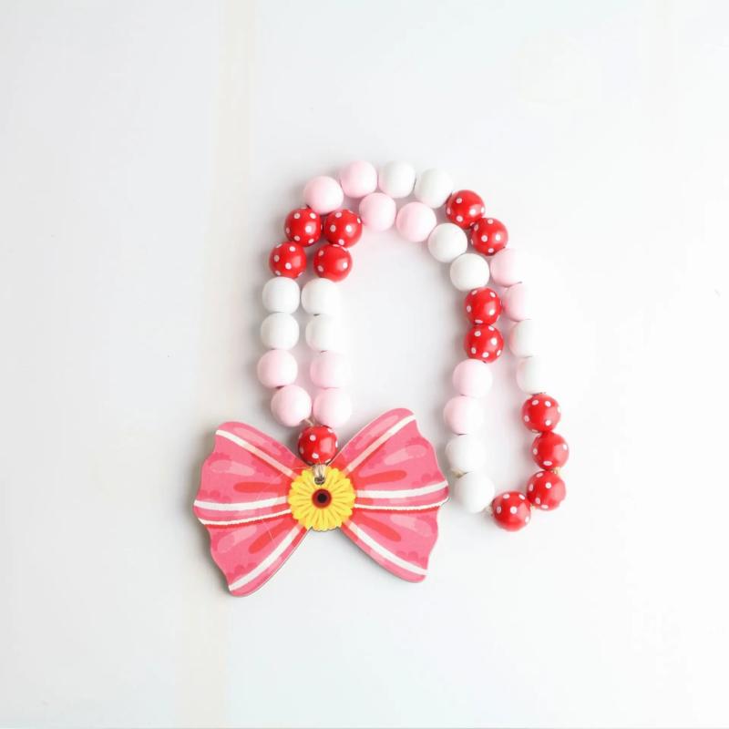 Wood String Bead DIY Romance Gift Holiday Party Decoration Children's Toys