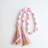 Wood String Bead DIY Romance Gift Holiday Party Decoration Children's Toys