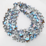 30PCS Shining Stars Beads Faceted Stars Charms Pendants DIY Jewelry Making
