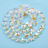30PCS Shining Stars Beads Faceted Stars Charms Pendants DIY Jewelry Making