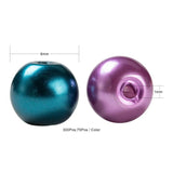 300pcs Christmas Glass Pearl Round Beads 6~7mm Mix